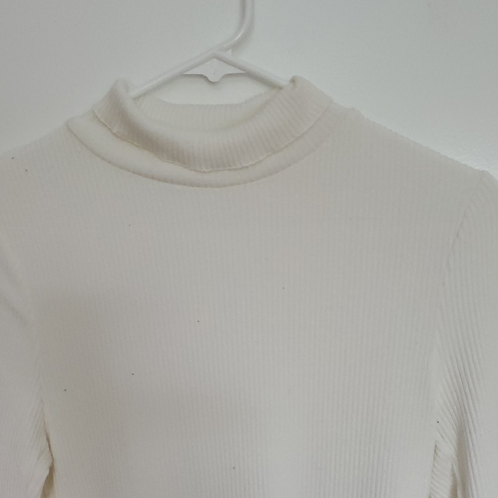 FP Movement by Free People Ivory Ribbed Bodysuit - Picture 3 of 10